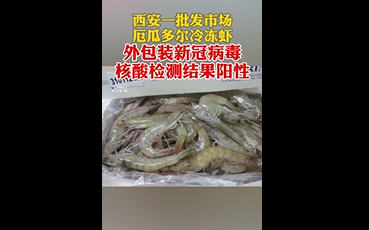 天津一外籍人员在菲律宾确诊 西安进口冻虾外包装检出新冠阳性