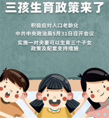 中央：三孩生育政策来了