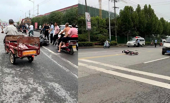 一车辆冲撞核酸人群 网传31人受伤