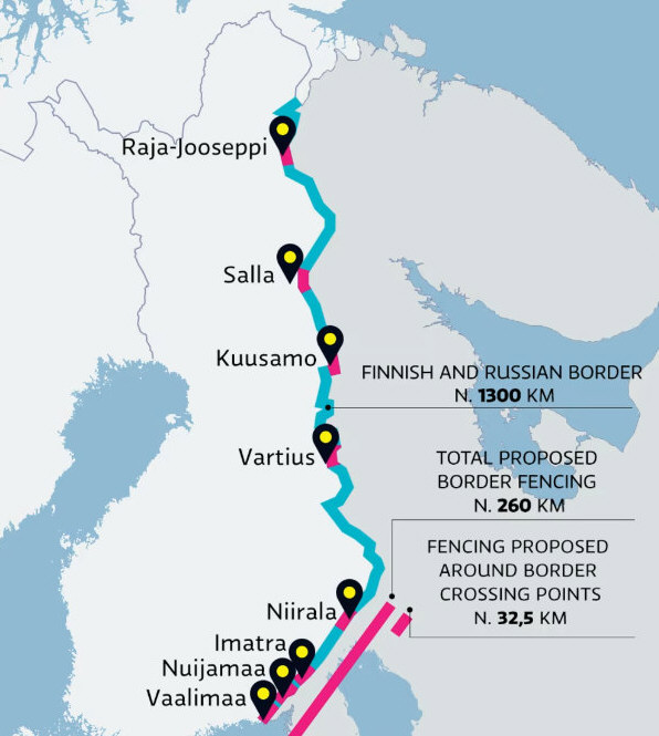 芬兰要在芬俄边境建围栏