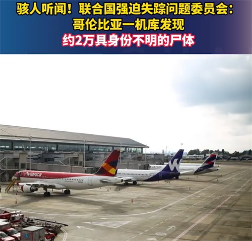 哥伦比亚一机库内发现约2万具尸体