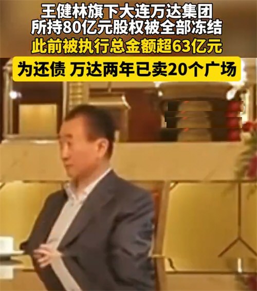王健林80亿元股权被全部冻结