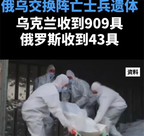 俄乌以1比21交换遗体