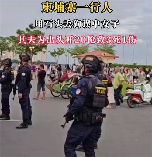 柬埔寨一军人为妻子出头枪杀3人