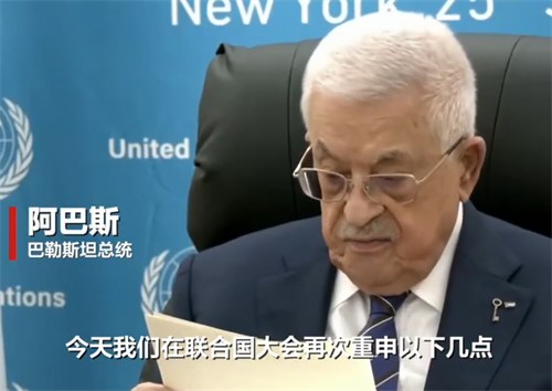 巴勒斯坦总统因美拒发签证视频发言