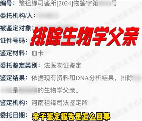 男子发现打工养了20年的儿子非亲生