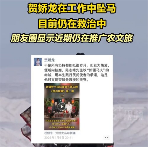 官方回应贺娇龙被传去世