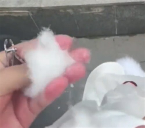 男子1650元买羽绒服全是飞丝报警