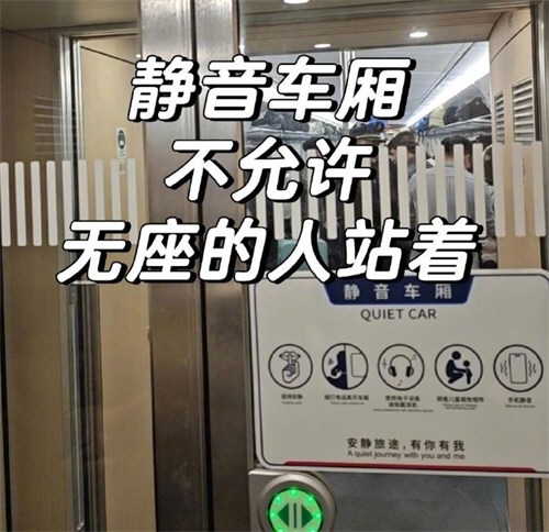 网友称买到无座票在静音车厢被劝离