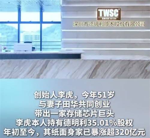 深圳夫妻囤存储芯片5个月狂涨320亿