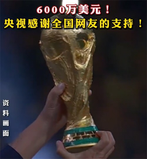央视6000万美元拿下世界杯版权