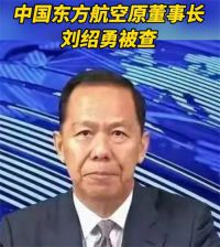 东航原董事长刘绍勇被查 刘绍勇曾任南航总经理董事长