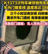 K1373没达到破窗应急预案紧急程度 K1373砸窗男子被批评教育