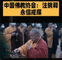 中国佛教协会对释永信戒牒予以注销 释永信与多名女性保持不正当关系