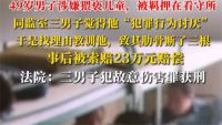 因涉嫌猥亵儿童被同监室男子打断肋骨 三男子在看守所打人获刑数罪并罚