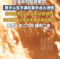 男子烧衣泄愤致母亲死亡 男子泄愤致母亡获刑1年2个月