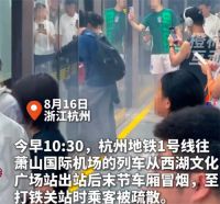 官方通报杭州地铁一乘客充电宝自燃 杭州地铁一乘客充电宝自燃冒烟