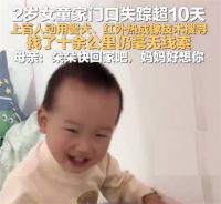 2岁女童失踪超10天母亲发声 2岁女童家门口失踪上百人搜寻
