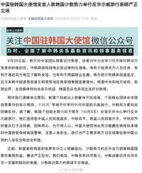 提醒在韩中国游客注意人身安全 韩国个别极右势力问题