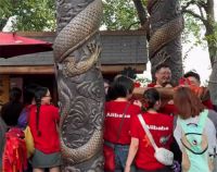 天猫团队灵隐寺祈福 双十一最朴实的商战