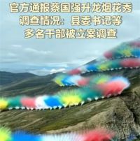 蔡国强烟花秀调查情况 西藏江孜县委书记被免职