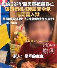 纽约3岁华裔男童被撞身亡母亲发声 纽约华裔男童被撞身亡司机重罪全免