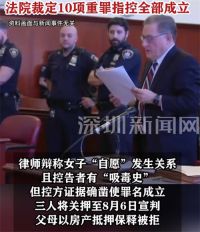 3名美国富豪强奸性侵60名女性 3名美国富豪对60名女性犯下10项重罪
