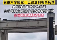 安徽大学通报拟录用人员惠某某被举报 安大回应拟录用学术不端博士