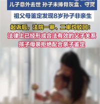儿子去世孙子不捧骨灰盒被查出非亲生 孙子不给亡父捧骨灰盒爷奶偷做鉴定