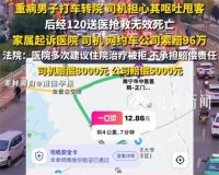 病重男子转院被网约车司机丢弃致死 司机遗弃病重男子致死被判赔8千