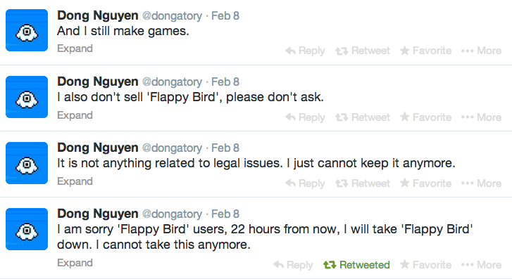 揭秘“Flappy Bird”之死：日赚5万美元的程序员“恨”自己开发的游戏