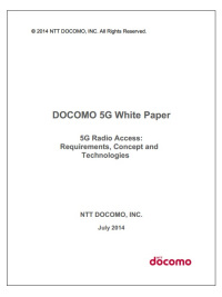 ,DOCOMO公开新一代通信5G白皮书，目标通信速度超越10Gbpc
