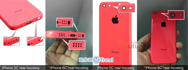 iPhone6c爆照：与iPhone5C iPhone6有什么区别变化？