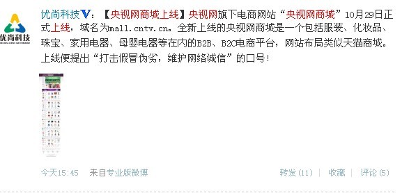 在.jpg ,电子商务,B2C,B2B,微博记者站:央视网商城上线!元芳、你怎么看?