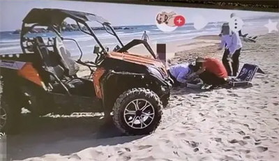 女子在海南开沙滩车翻车遇难