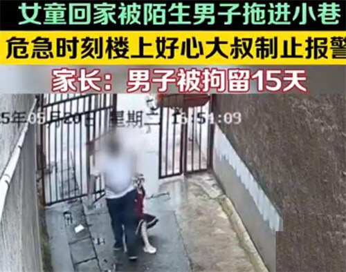 女童回家被陌生男子拖进小巷
