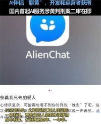 用户与AI聊黄开发者获刑 AI时代快播案二审将开庭