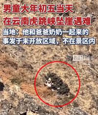 大年初五8岁男童虎跳峡坠崖遇难 8岁男童和爸爸奶奶游虎跳峡身亡